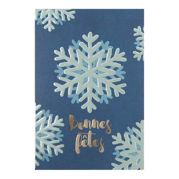 Carte De Vœux Céleste Flocons - Draeger paris