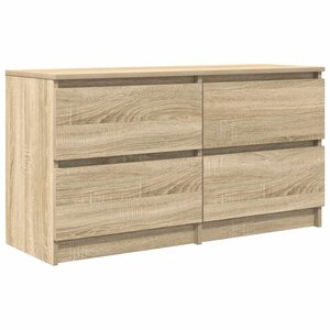 vidaXL Meuble TV chêne sonoma 100x35x54 cm bois d'ingénierie