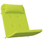 vidaXL Coussin de chaise 2 Pièces Vert vif 58 x 77 x 4.5 cm Tissu Oxford