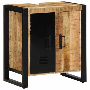 vidaXL Armoire de salle de bain Marron Bois de mangue massif