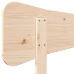 vidaXL Tête de lit 135 cm bois massif de pin