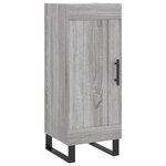 vidaXL Buffet haut Sonoma gris 34 5x34x180 cm Bois d'ingénierie