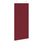 vidaXL Store plissé rouge bordeaux 95x200 cm largeur du tissu 94 4 cm