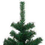 vidaXL Arbre de Noël hélicoïdal pré-éclairé et support vert 150 cm PVC