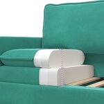 vidaXL Ensemble de Canapés 2 Pièces Turquoise Velours