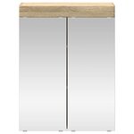 vidaXL Amoire de salle de bain avec miroir TULUM Chêne Sonoma