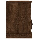 vidaXL Meuble TV chêne marron 80x35x50 cm bois d'ingénierie