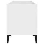 vidaXL Armoire à disques blanc 74 5x38x48 cm bois d'ingénierie