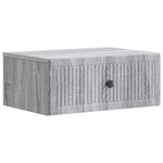 vidaXL Cabinet de chevet avec tiroir Sonoma gris 49 x 34 5 x 20 cm