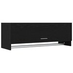 vidaXL Armoire Chêne noir 100 x 32 5 x 35 cm Bois d'ingénierie