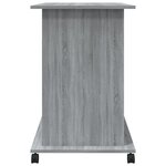 vidaXL Bureau d'ordinateur Sonoma gris 80x50x75 cm Bois d'ingénierie