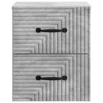 vidaXL Cabinet de chevet mural Gris béton 34 5 x 33 x 40 cm