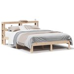 vidaXL Cadre de lit avec tête de lit sans matelas 160x200 cm