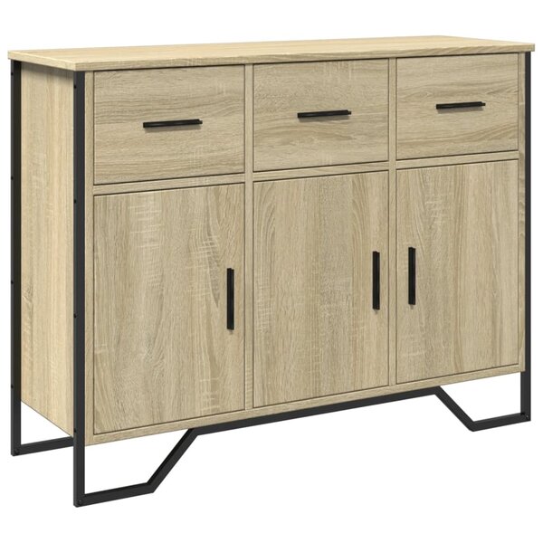 vidaXL Buffet chêne sonoma 97x32 5x74 5 cm bois d'ingénierie