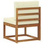 vidaXL Sofa de milieu extérieur Bois d'Acacia Massif