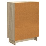 vidaXL Buffet Chêne Sonoma 66 x 34 5 x 90 cm Bois d'ingénierie