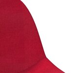 Vidaxl tabouret de bar rouge bordeaux tissu