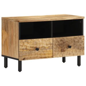 vidaXL Meuble TV 70x33x46 cm Bois massif de manguier
