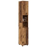 vidaXL Cabinet de salle de bain Bois Ancien 30 x 35 x 192 cm