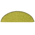 vidaXL Tapis d'escalier 30 pièces 56 x 17 x 3 cm Vert Demi-rond
