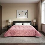 vidaXL Duvet d'été simple Matelassé Rose 200 x 240 cm