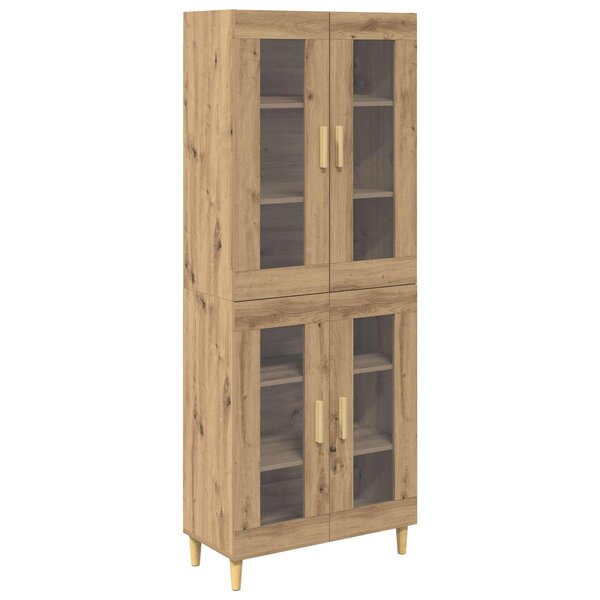 vidaXL Haut Armoire Chêne artisanal 69 5 x 34 x 180 cm