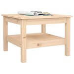 vidaXL Table basse 55x55x40 cm Bois massif de pin