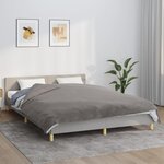 vidaXL Couverture lestée avec housse Gris 200x225 cm 9 kg Tissu