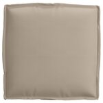 vidaXL Coussin pour assise de palette 4 Pièces Taupe 40 x 40 x 8 cm