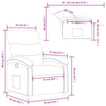 vidaXL Fauteuil inclinable Rouge bordeaux Tissu