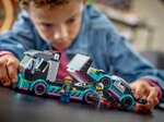 LEGO City - Set de Constructeur Voiture de Course et Camion de Transport de Voitures - 60406