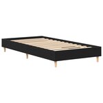 Cadre de lit vidaXL 120x200 cm Chêne noir en bois reconstitué