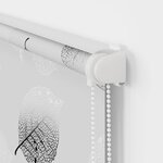 vidaXL Store enrouleur de douche avec cassette largeur du tissu 146 cm