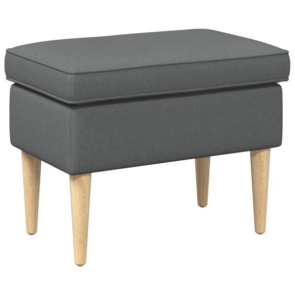 vidaXL Pouf Gris foncé 55 x 35 x 41 cm