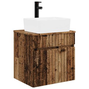 vidaXL Meuble de lavabo mural Bois ancien 49 x 41 x 63 cm