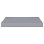 vidaXL Étagères murales flottantes 4 Pièces Gris 40x23x3 8 cm MDF