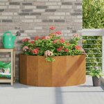 vidaXL Jardinière Rouillé 120 x 60 x 50 cm