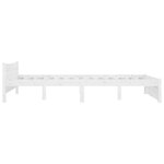 vidaXL Cadre de lit sans matelas avec tiroirs blanc 120x200 cm