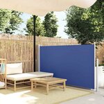 vidaXL Auvent latéral rétractable de patio 120x500 cm Bleu