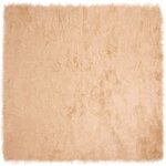 vidaXL Tapis en Peau de Mouton Synthétique Beige 160 x 160 cm