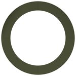 vidaXL Anneaux d'arbre plats 5 Pièces Vert olive Ø90 / 120 cm Acier