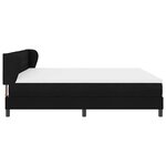 vidaXL Cadre de Lit avec Matelas Noir 200x200 cm Tissu