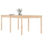 vidaXL Table de jardin 203 5x100x76 cm bois massif de pin