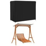 vidaXL Housse de balançoire de jardin noir 220x135x170 cm oxford 420D