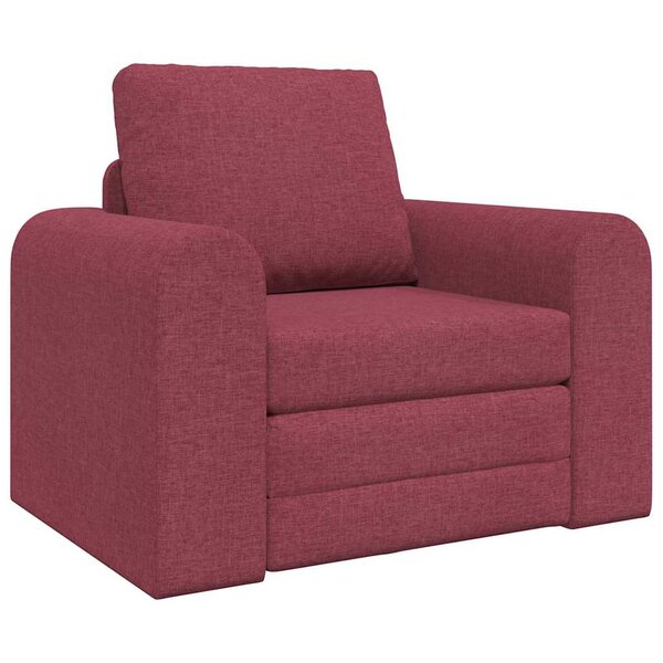 vidaXL Canapé-Lit Rouge bordeaux 98 x 71 x 83 cm tissu