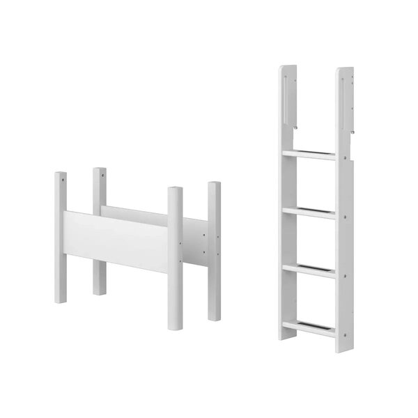 Flexa WHITE Kit echelle droite et pieds pour lit sureleve Blanc