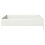 vidaXL Lit surélevé de jardin blanc 100x100x26 cm acier