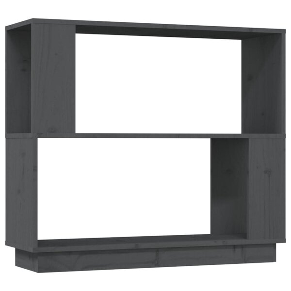vidaXL Bibliothèque/Séparateur de pièce Gris 80x25x70 cm Pin massif