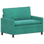 vidaXL Ensemble de Canapés 2 pc Turquoise Velours