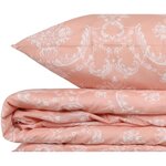 Parure de lit - housse de couette 220 x 240 + 2 taies d'oreiller 60 x 60  65  coton- Poudre